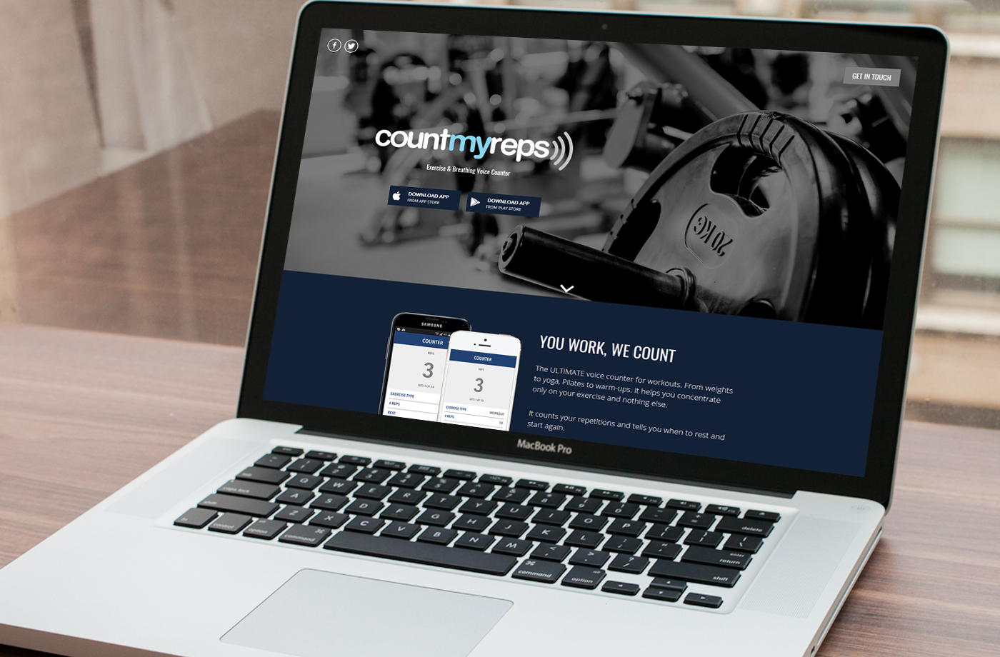 Web Design Portfolio: CountMyReps